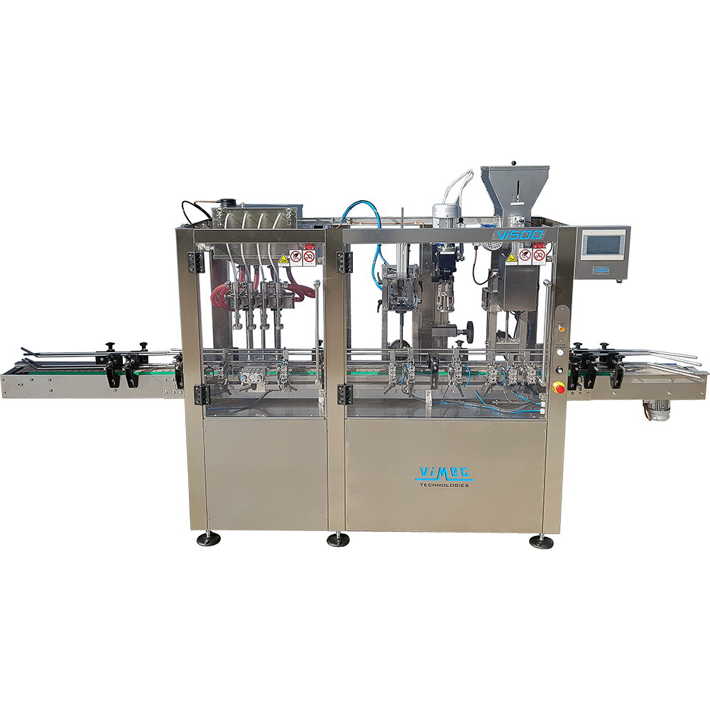 Vi500 4-1T-1V Gravity Filler, T-Corker & Screw Capper